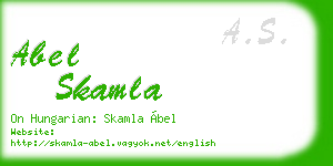 abel skamla business card