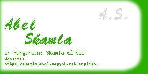 abel skamla business card